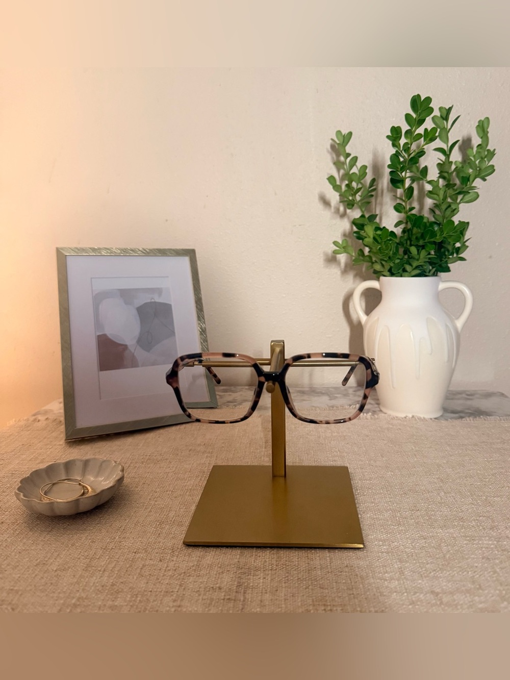 Dolce & Gabbana DG3442 Pink Havana Geometric Eyeglasses
